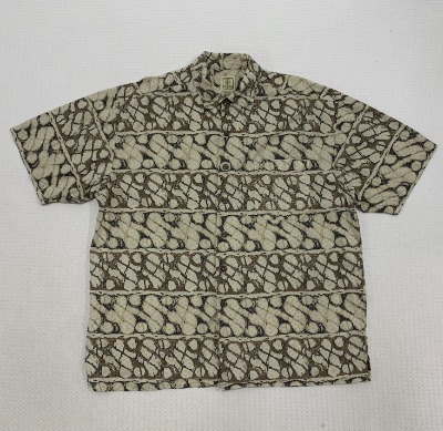 [XXL]아메카지 패턴 반팔셔츠