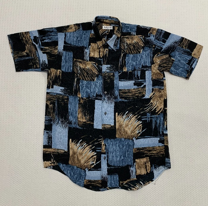 [XL]아메카지 패턴 반팔셔츠